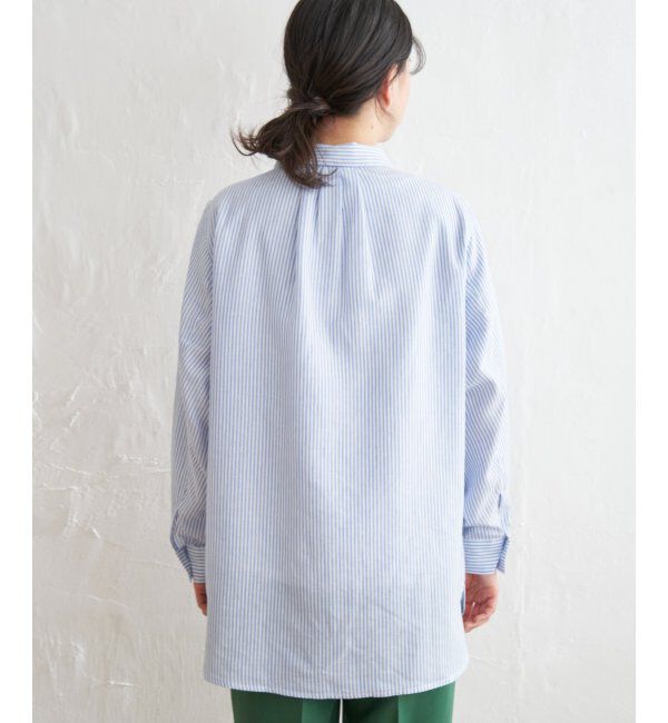 ikka「フレンチリネンMIX長袖シャツ」|シャツ・ブラウス|