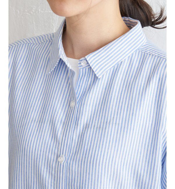 ikka「フレンチリネンMIX長袖シャツ」|シャツ・ブラウス|