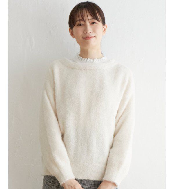 ikka「前後2WAYフェザータッチカーディガン」|その他|オフホワイト