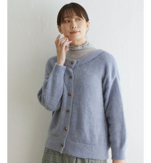 ikka「前後2WAYフェザータッチカーディガン」|その他|スカイブルー