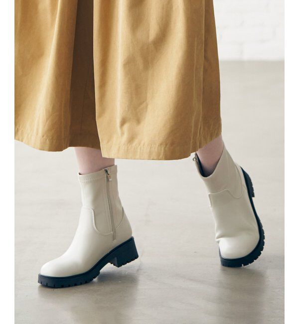 ikka「PUストレッチトラックソールブーツ」|その他|