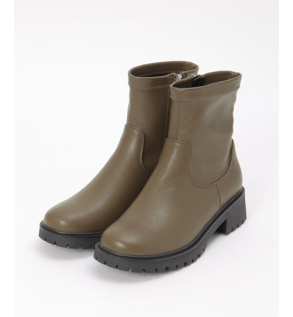 ikka「PUストレッチトラックソールブーツ」|その他|