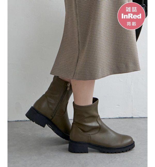 ikka「PUストレッチトラックソールブーツ」|その他|