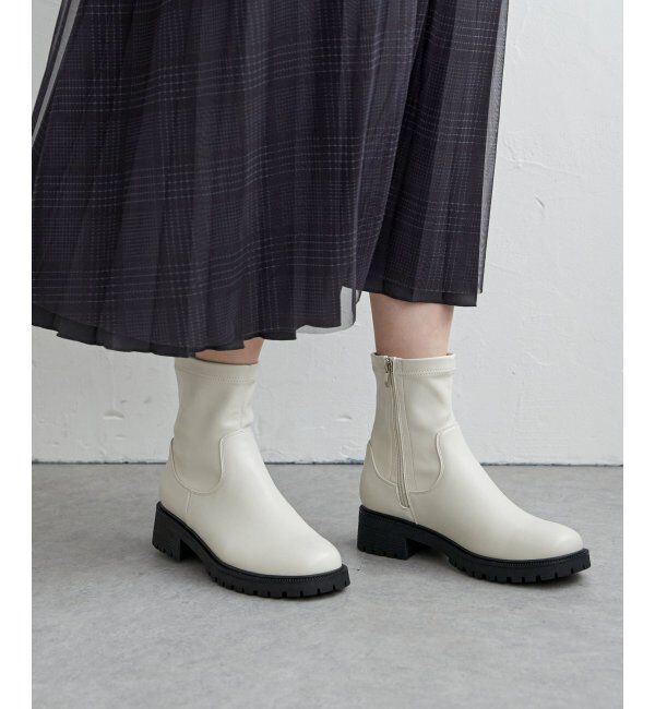 ikka「PUストレッチトラックソールブーツ」|その他|