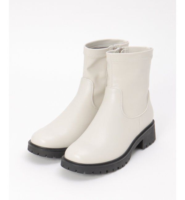 ikka「PUストレッチトラックソールブーツ」|その他|
