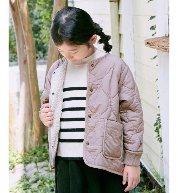 ikka kids「【親子おそろい】2WAYキルトボアジャケット（110~160cm）」|その他|
