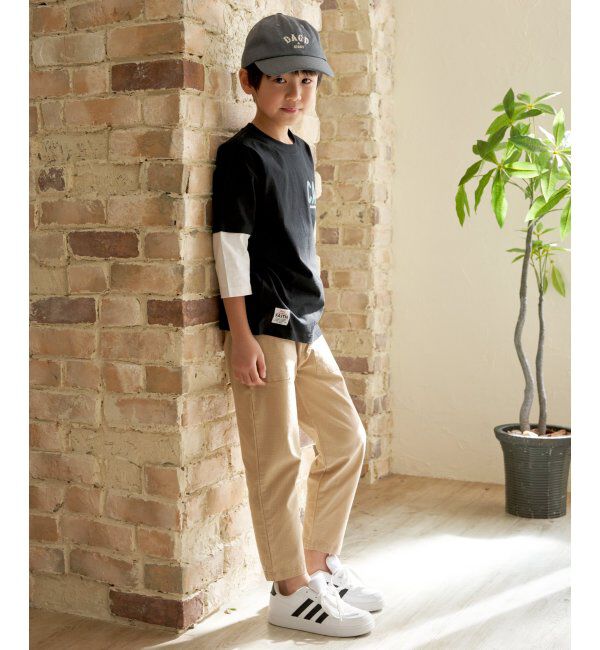 ikka kids「7分袖フェイクレイヤードT（120~160cm）」|Tシャツ・カットソー|