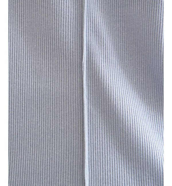 ikka「ラメテレコ前後2WAYメローT」|Tシャツ・カットソー|