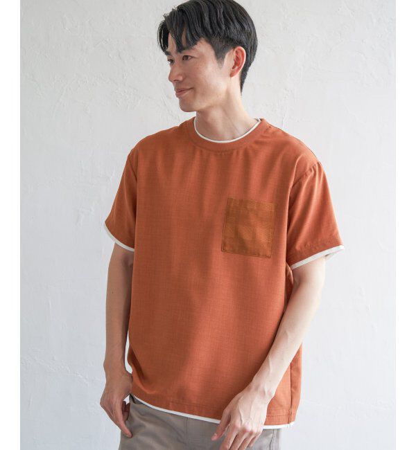 ikka「イージーケアリネンライクシャツT」|シャツ・ブラウス|