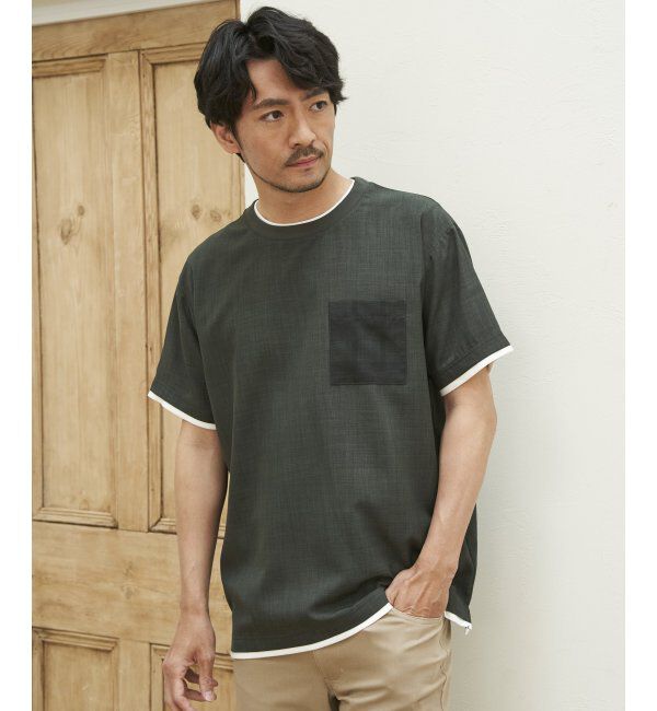 ikka「イージーケアリネンライクシャツT」|シャツ・ブラウス|