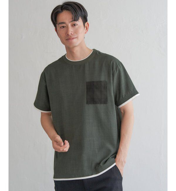 ikka「イージーケアリネンライクシャツT」|シャツ・ブラウス|