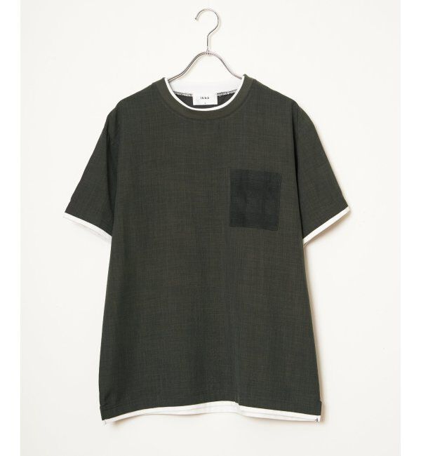 ikka「イージーケアリネンライクシャツT」|シャツ・ブラウス|