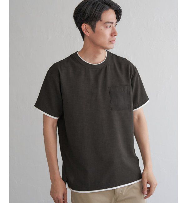 ikka「イージーケアリネンライクシャツT」|シャツ・ブラウス|