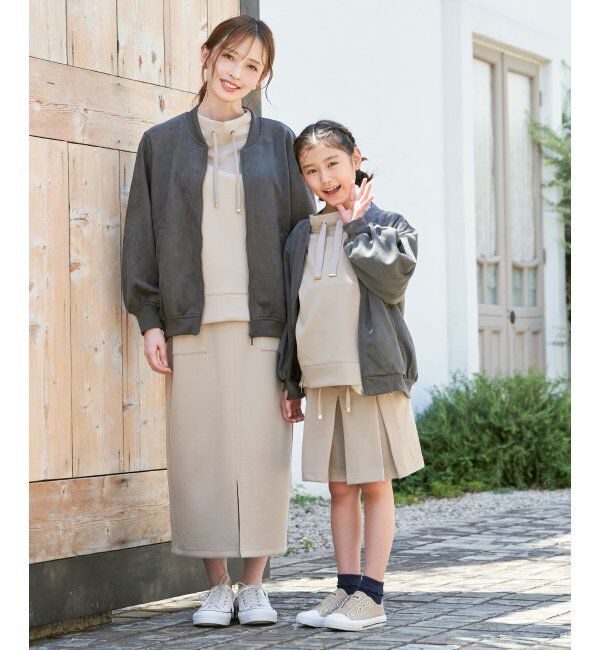 ikka kids「【親子コーデ】フェイクスエードリブブルゾン（110~160cm）」|その他|