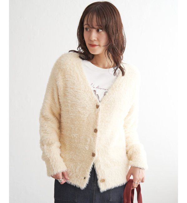 ikka「フェザーVネックカーディガン」|その他|