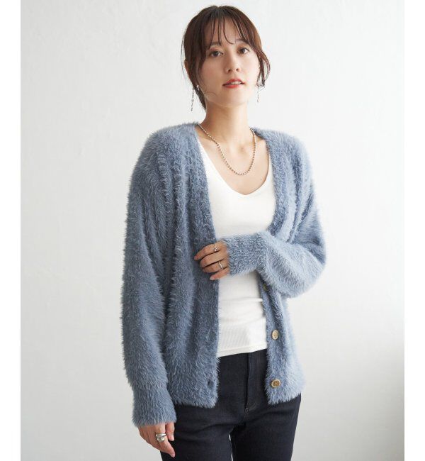 ikka「フェザーVネックカーディガン」|その他|