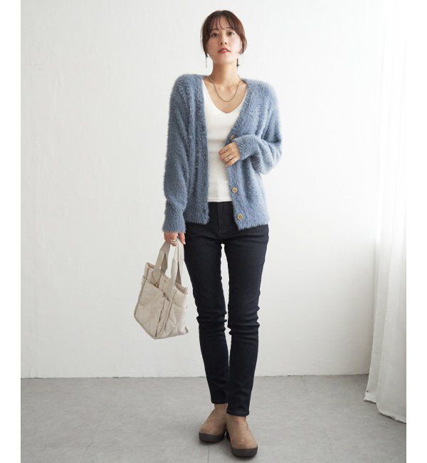 ikka「フェザーVネックカーディガン」|その他|