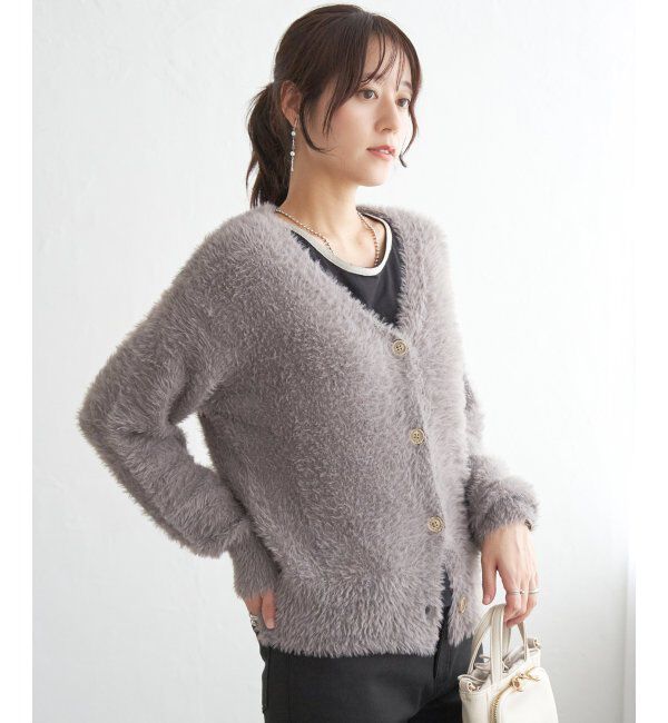 ikka「フェザーVネックカーディガン」|その他|