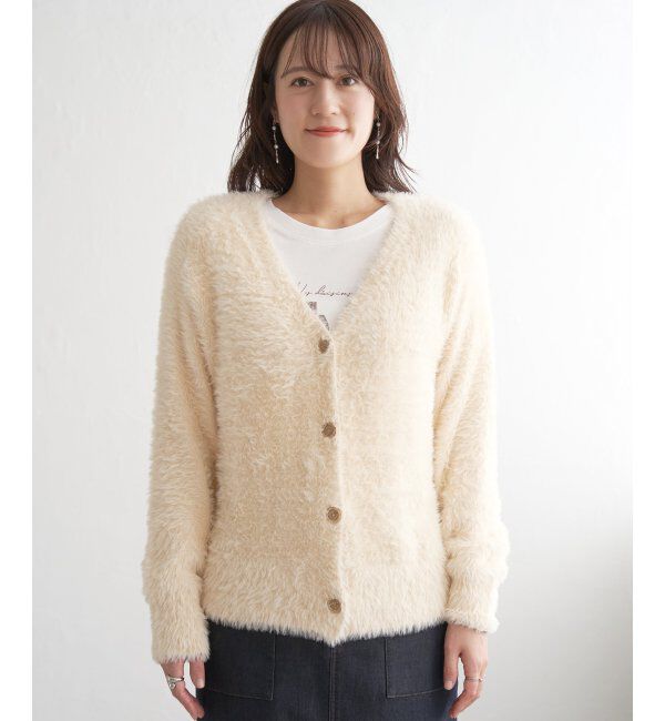 ikka「フェザーVネックカーディガン」|その他|
