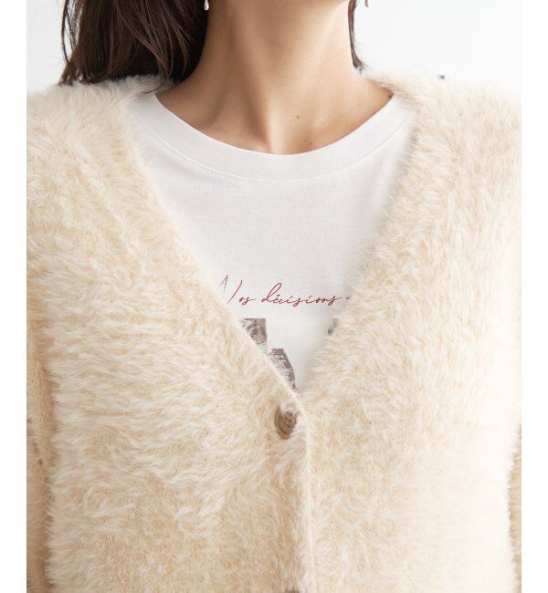 ikka「フェザーVネックカーディガン」|その他|