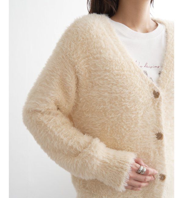 ikka「フェザーVネックカーディガン」|その他|