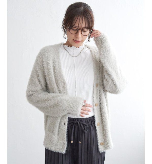 ikka「フェザーVネックカーディガン」|その他|