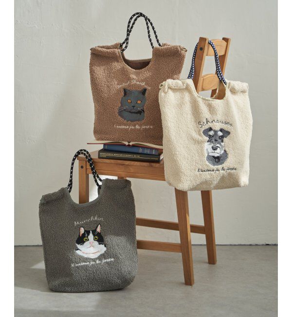 Lbc with Life「ボア刺繍コードトートバッグ」|その他|