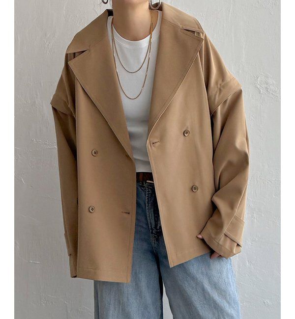 Lbc with Life「袖取り外しミドルコート」|その他|