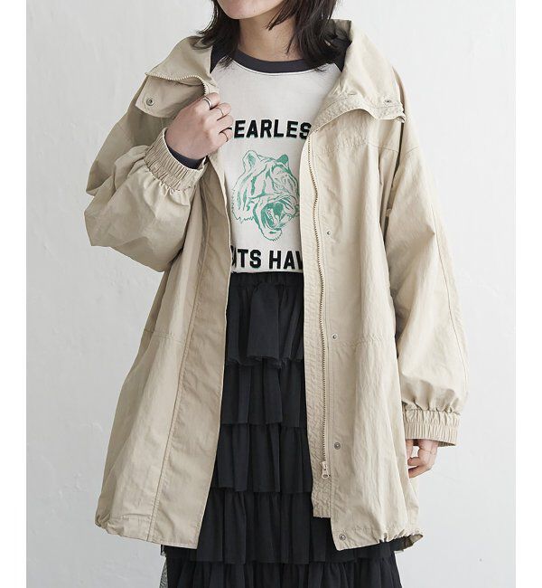 VENCE share style「ナイロンモンスターコート」|その他|ベージュ