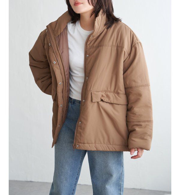 VENCE share style「スタンド中綿コート」|その他|