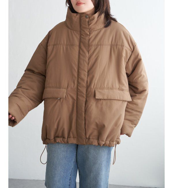 VENCE share style「スタンド中綿コート」|その他|