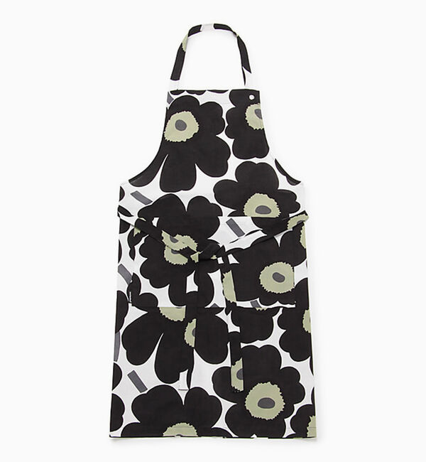 Marimekko「Pieni Unikko エプロン」|その他|ホワイト&times;ブラック