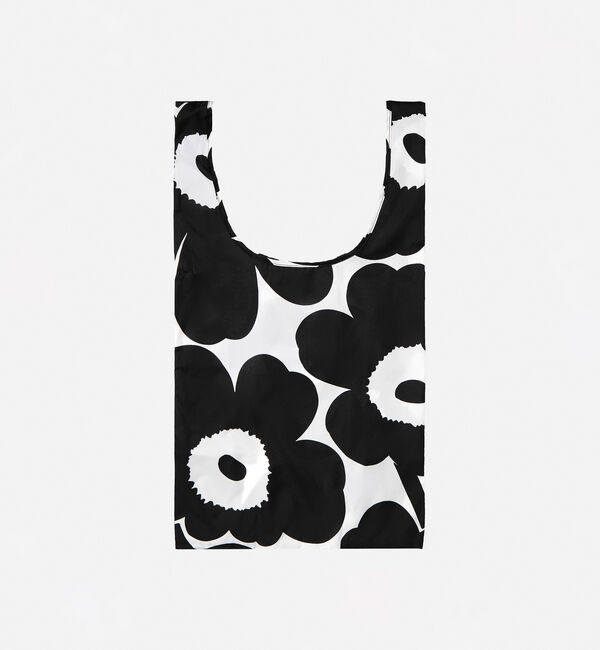 Marimekko「Pieni Unikko スマートバッグ」|トートバッグ|ブラック&times;ホワイト