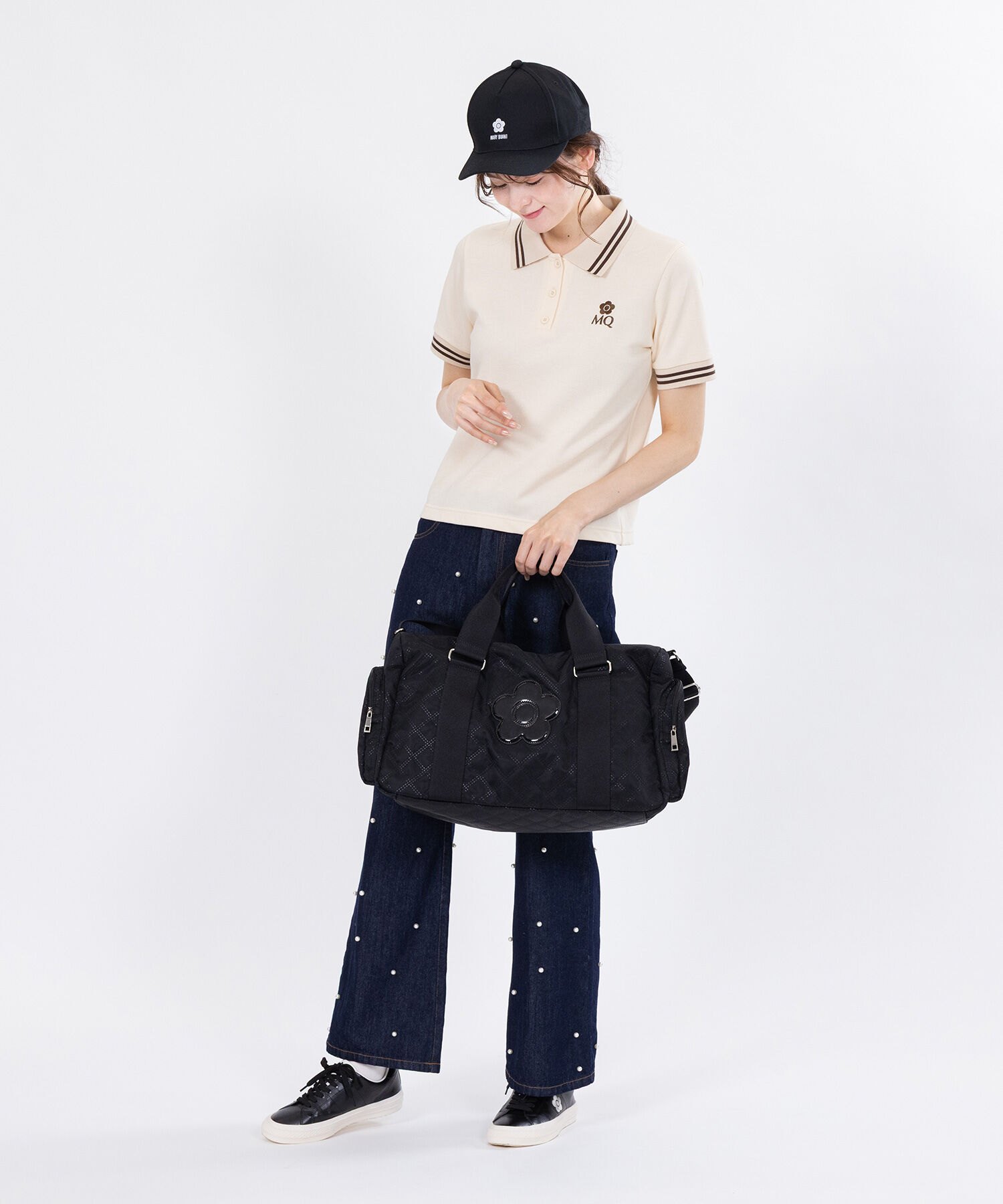 MARY QUANT「ピンソニックキルトデイジー ボストン」|ボストンバッグ|