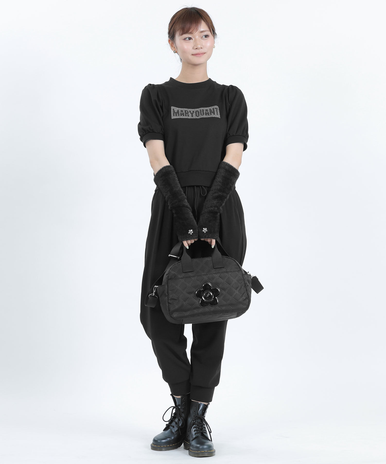 MARY QUANT「ピンソニックキルトデイジー 2WAYトート」|トートバッグ|