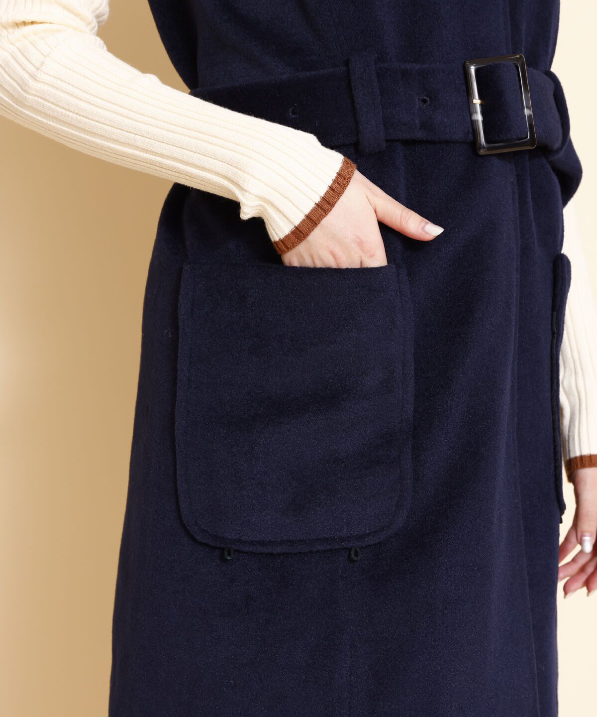 REDYAZEL「ファーカラースリットスリーブコート」|その他|