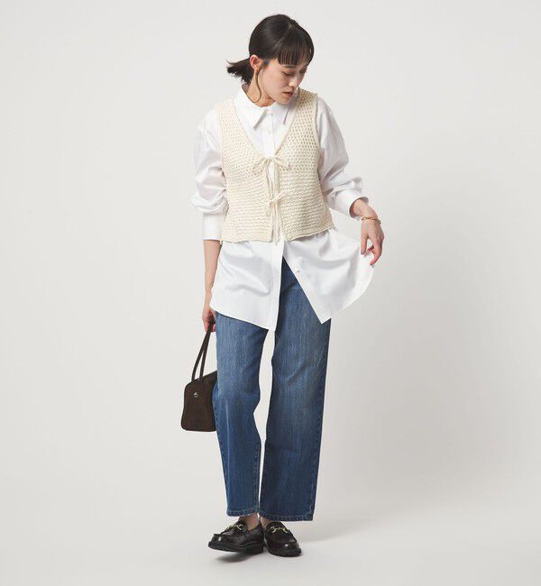 UNITED ARROWS green label relaxing「メッシュ ニット 2WAY ジレ ウォッシャブル」|ベスト・ジレ|