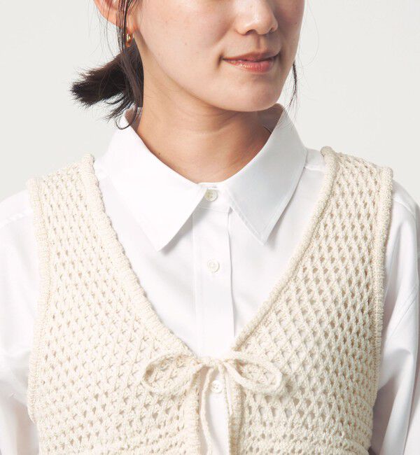 UNITED ARROWS green label relaxing「メッシュ ニット 2WAY ジレ ウォッシャブル」|ベスト・ジレ|