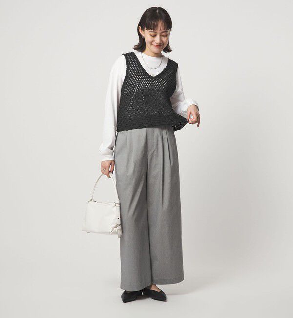 UNITED ARROWS green label relaxing「メッシュ ニット 2WAY ジレ ウォッシャブル」|ベスト・ジレ|