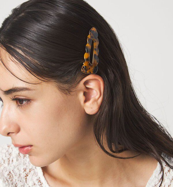 UNITED ARROWS green label relaxing「＜PEIGNEE＞ ヘアクリップ / SIGNATURE HAIR」|ヘアバンド|MD.BROWN