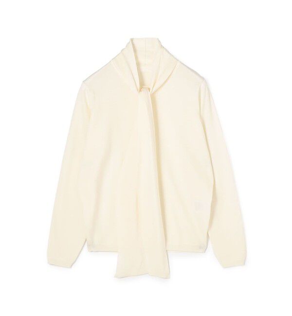 Ballsey「スーパーエクストラファインウール ボウタイプルオーバー」|ニット・セーター|11 ホワイト