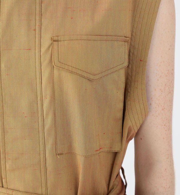 CABaN「コットンシルクストレッチ ロングジレ」|その他|