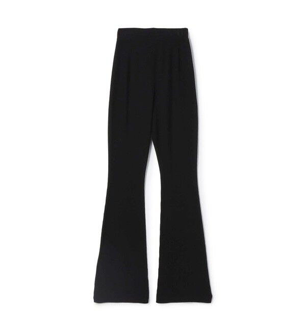 DES PRES「ウーステッドウール リブフレアパンツ」|その他|19 ブラック