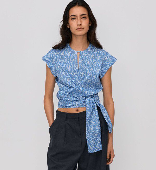 BACCA「サマーリバティ コットンリボンブラウス」|シャツ・ブラウス|