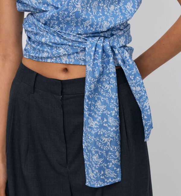 BACCA「サマーリバティ コットンリボンブラウス」|シャツ・ブラウス|