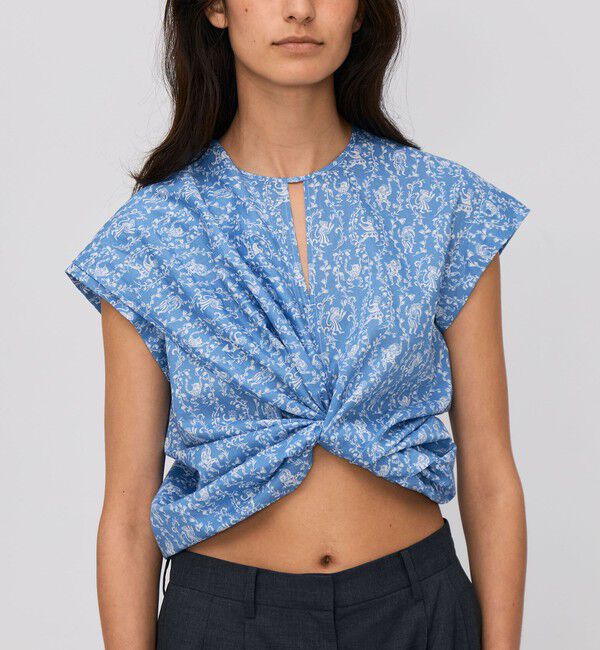 BACCA「サマーリバティ コットンリボンブラウス」|シャツ・ブラウス|