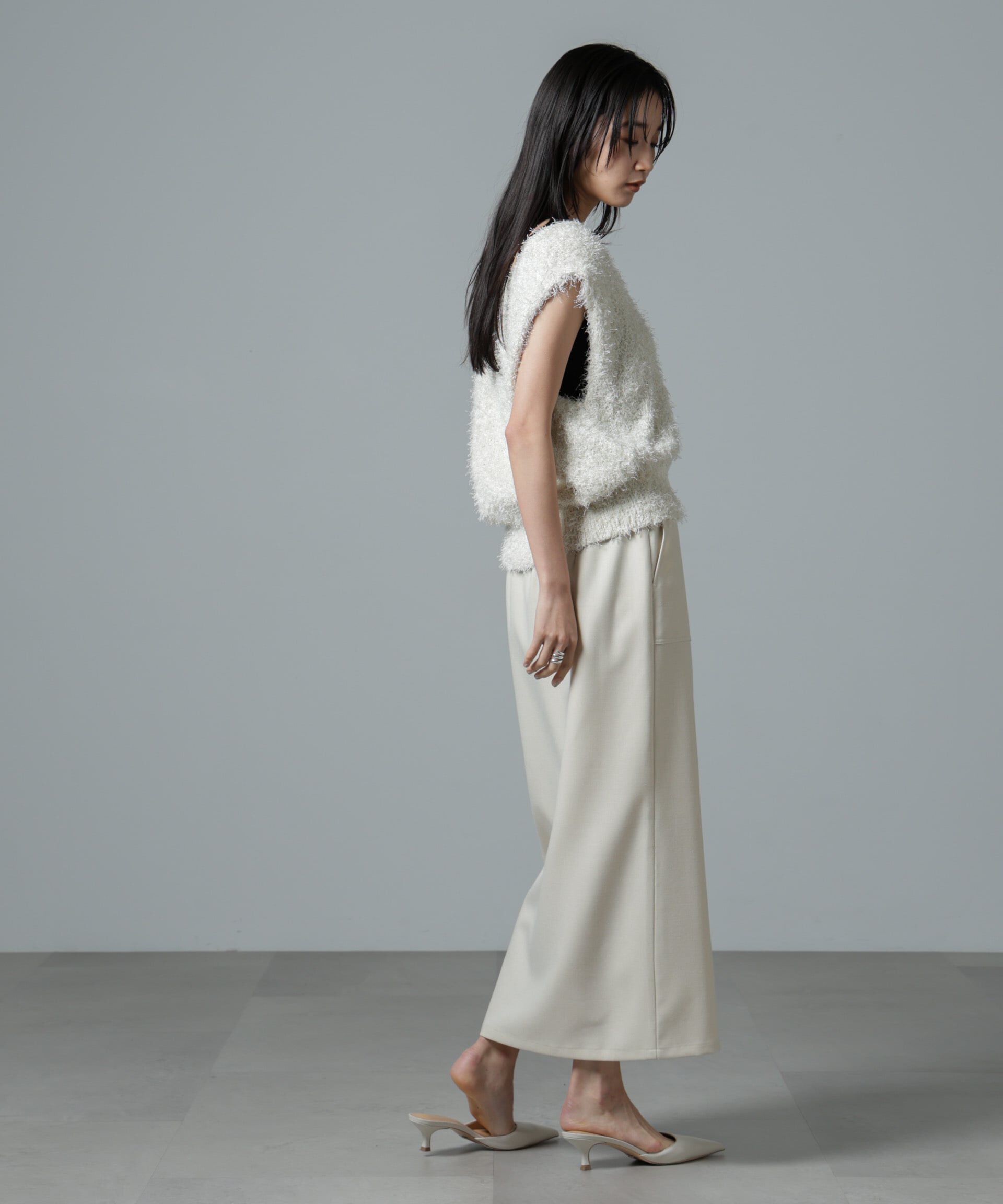 nano･universe「フロントスリットタイトナロースカート」|スカート|