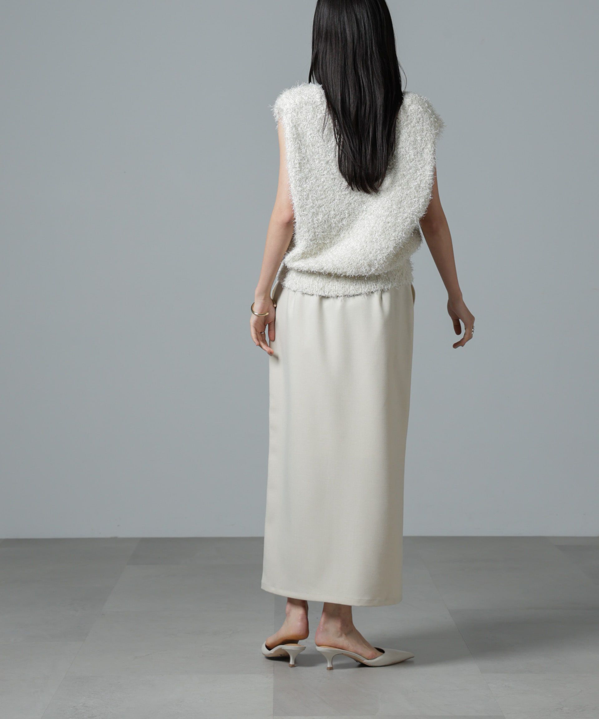 nano･universe「フロントスリットタイトナロースカート」|スカート|