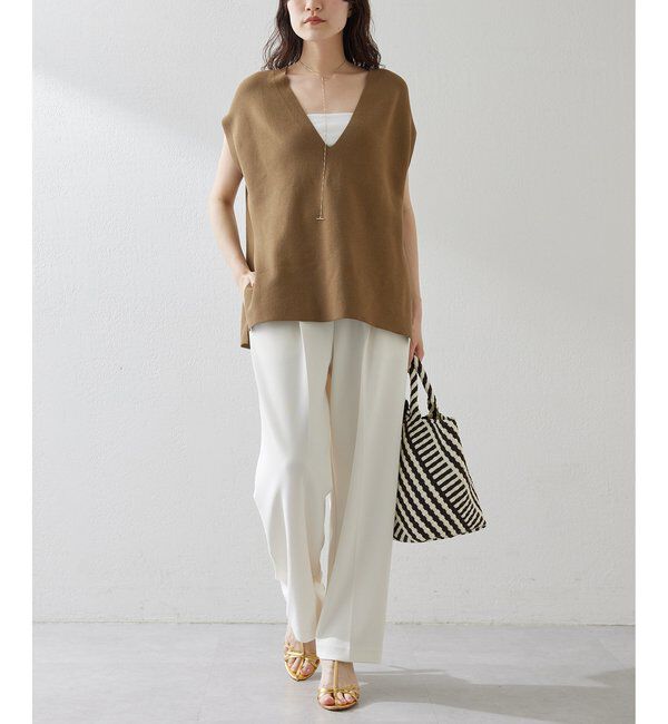  「カットジョーゼットパンツ」|チノ|