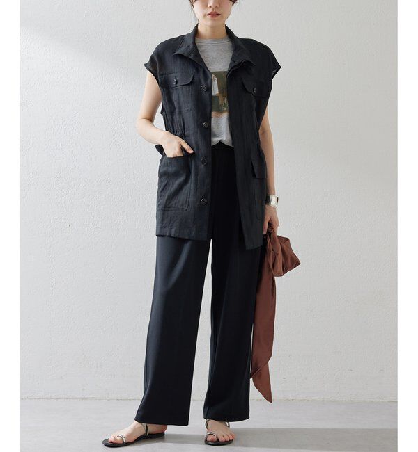  「カットジョーゼットパンツ」|チノ|